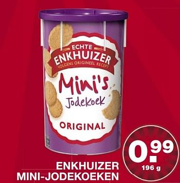 Aanbiedingen Enkhuizer mini-jodekoeken - Enkhuizer - Geldig van 22/05/2017 tot 28/05/2017 bij Aldi