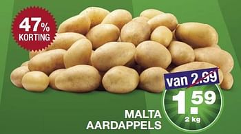 Aanbiedingen Malta aardappels - Huismerk - Aldi - Geldig van 22/05/2017 tot 28/05/2017 bij Aldi