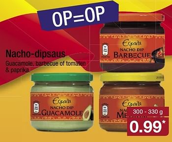 Aanbiedingen Nacho-dipsaus - Espana - Geldig van 22/05/2017 tot 28/05/2017 bij Aldi