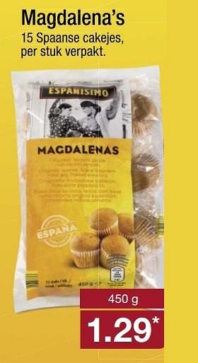 Aanbiedingen Magdalena`s - Espana - Geldig van 22/05/2017 tot 28/05/2017 bij Aldi