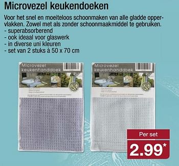 Aanbiedingen Microvezel keukendoeken - Huismerk - Aldi - Geldig van 22/05/2017 tot 28/05/2017 bij Aldi