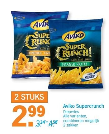 Aanbiedingen Aviko supercrunch - Aviko - Geldig van 22/05/2017 tot 28/05/2017 bij Albert Heijn