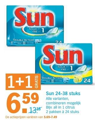Aanbiedingen Sun all in 1 citrus - Sun - Geldig van 22/05/2017 tot 28/05/2017 bij Albert Heijn