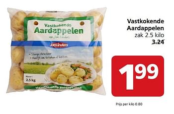 Aanbiedingen Vastkokende aardappelen - Huismerk - Jan Linders - Geldig van 22/05/2017 tot 28/05/2017 bij Jan Linders