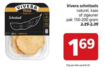 Aanbiedingen Vivera schnitzels naturel, kaas of zigeuner - Vivera - Geldig van 22/05/2017 tot 28/05/2017 bij Jan Linders