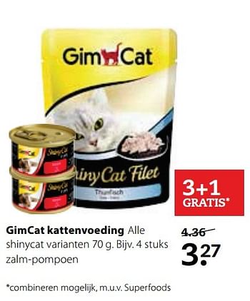 Aanbiedingen Gimcat kattenvoeding - Gim Cat - Geldig van 15/05/2017 tot 28/05/2017 bij Pets Place
