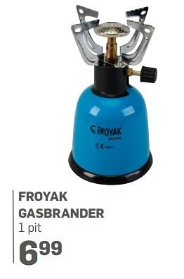 Aanbiedingen Froyak gasbrander - Froyak - Geldig van 13/04/2017 tot 31/05/2017 bij Action