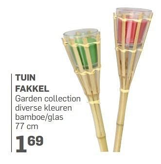 Aanbiedingen Tuin fakkel garden collection diverse kleuren - Huismerk - Action - Geldig van 13/04/2017 tot 31/05/2017 bij Action