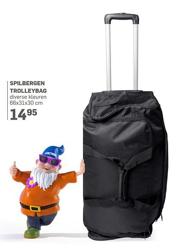 Aanbiedingen Spilbergen trolleybag - Spilbergen - Geldig van 13/04/2017 tot 31/05/2017 bij Action