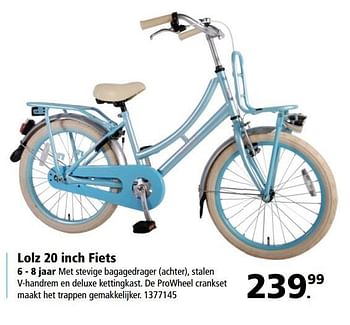 Aanbiedingen Lolz 20 inch fiets - Huismerk - Intertoys - Geldig van 03/04/2017 tot 25/06/2017 bij Intertoys