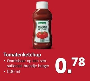 Aanbiedingen Tomatenketchup - Kania - Geldig van 21/05/2017 tot 27/05/2017 bij Lidl