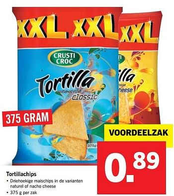 Aanbiedingen Tortillachips - Crusti Croc - Geldig van 21/05/2017 tot 27/05/2017 bij Lidl