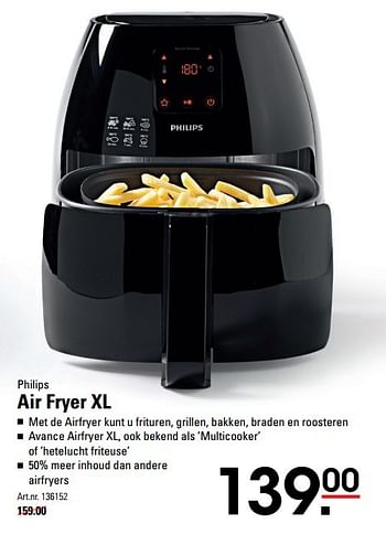 Aanbiedingen Philips air fryer xl - Philips - Geldig van 18/05/2017 tot 29/05/2017 bij Sligro