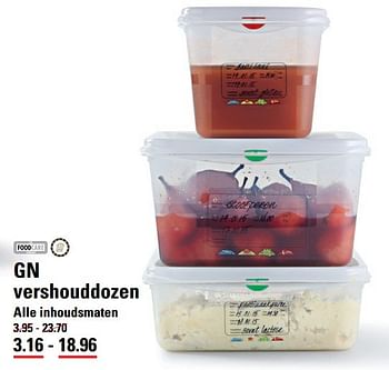 Aanbiedingen Vershouddozen - Foodcare - Geldig van 18/05/2017 tot 29/05/2017 bij Sligro