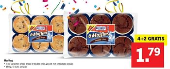 Aanbiedingen Muffins - Mcennedy - Geldig van 21/05/2017 tot 27/05/2017 bij Lidl