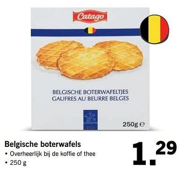Aanbiedingen Belgische boterwafels - Catago - Geldig van 21/05/2017 tot 27/05/2017 bij Lidl