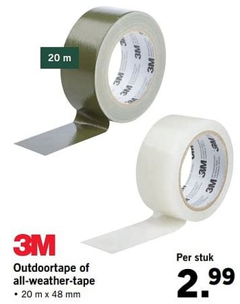 Aanbiedingen Outdoortape of all-weather-tape - 3M - Geldig van 21/05/2017 tot 27/05/2017 bij Lidl
