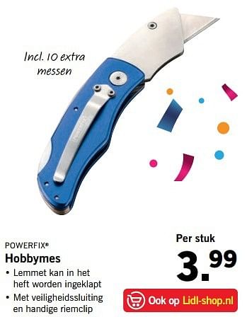 Aanbiedingen Hobbymes - PowerFix - Geldig van 21/05/2017 tot 27/05/2017 bij Lidl