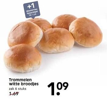 Aanbiedingen Trommelen witte broodjes - Trommelen - Geldig van 21/05/2017 tot 27/05/2017 bij Em-té