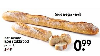 Aanbiedingen Parisienne luxe stokbrood - Huismerk - Em-té - Geldig van 21/05/2017 tot 27/05/2017 bij Em-té