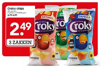 Aanbiedingen Croky chips - Croky - Geldig van 21/05/2017 tot 27/05/2017 bij Em-té