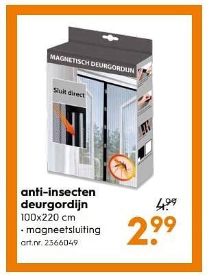 Aanbiedingen Anti-insecten deurgordijn - Huismerk - Blokker - Geldig van 20/05/2017 tot 31/05/2017 bij Blokker