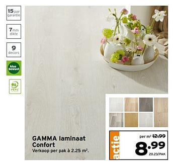Aanbiedingen Gamma laminaat confort - Huismerk - Gamma - Geldig van 21/05/2017 tot 28/05/2017 bij Gamma