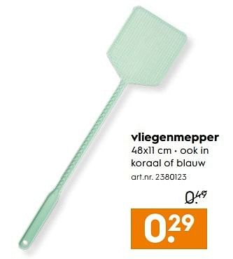 Aanbiedingen Vliegenmepper - Huismerk - Blokker - Geldig van 20/05/2017 tot 31/05/2017 bij Blokker