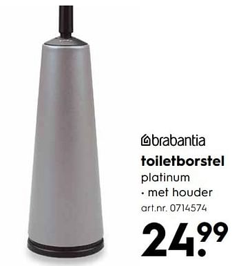 Aanbiedingen Toiletborstel - Brabantia - Geldig van 20/05/2017 tot 31/05/2017 bij Blokker