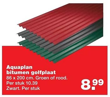 Aanbiedingen Aquaplan bitumen golfplaat - Aquaplan - Geldig van 22/05/2017 tot 31/05/2017 bij Praxis