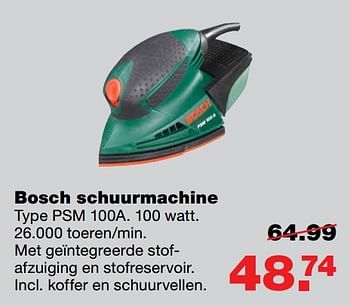 Aanbiedingen Bosch schuurmachine - Bosch - Geldig van 22/05/2017 tot 31/05/2017 bij Praxis