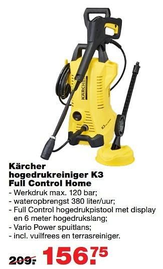 Aanbiedingen Kärcher hogedrukreiniger k5 premium full control plus home - Kärcher - Geldig van 22/05/2017 tot 31/05/2017 bij Praxis
