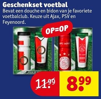 Aanbiedingen Geschenkset voetbal - AFC Ajax - Geldig van 23/05/2017 tot 28/05/2017 bij Kruidvat