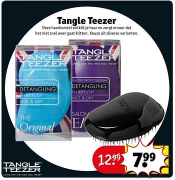 Aanbiedingen Tangle teezer deze haarborstel ontklit je haar en zorgt ervoor dat het niet snel weer gaat klitten - Tangle Teezer - Geldig van 23/05/2017 tot 28/05/2017 bij Kruidvat