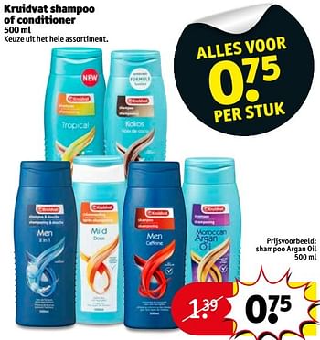 Aanbiedingen Kruidvat shampoo of conditioner - Huismerk - Kruidvat - Geldig van 23/05/2017 tot 28/05/2017 bij Kruidvat