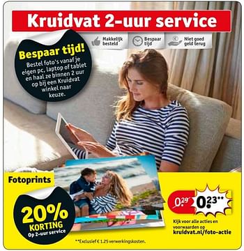 Aanbiedingen Kruidvat 2-uur service - Huismerk - Kruidvat - Geldig van 23/05/2017 tot 28/05/2017 bij Kruidvat