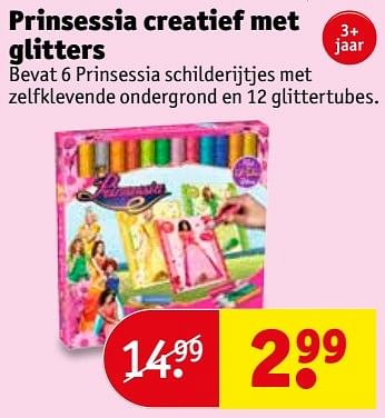 Aanbiedingen Prinsessia creatief met glitters - Prinsessia - Geldig van 23/05/2017 tot 28/05/2017 bij Kruidvat