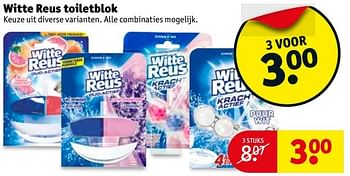 Aanbiedingen Witte reus toiletblok - Witte reus - Geldig van 23/05/2017 tot 28/05/2017 bij Kruidvat