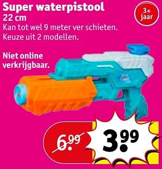 Aanbiedingen Super waterpistool - Huismerk - Kruidvat - Geldig van 23/05/2017 tot 28/05/2017 bij Kruidvat