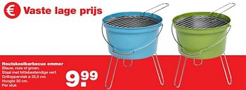 Aanbiedingen Houtskoolbarbecue emmer - Huismerk - Praxis - Geldig van 22/05/2017 tot 31/05/2017 bij Praxis