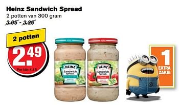 Aanbiedingen Heinz sandwich spread - Heinz - Geldig van 24/05/2017 tot 30/05/2017 bij Hoogvliet