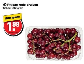 Aanbiedingen Pitloze rode druiven - Huismerk - Hoogvliet - Geldig van 24/05/2017 tot 30/05/2017 bij Hoogvliet