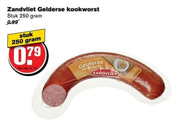 Aanbiedingen Zandvliet gelderse kookworst - Zandvliet - Geldig van 24/05/2017 tot 30/05/2017 bij Hoogvliet