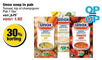 Aanbiedingen Unox soep in pak - Unox - Geldig van 24/05/2017 tot 30/05/2017 bij Hoogvliet