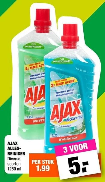 Aanbiedingen Ajax allesreiniger - Ajax - Geldig van 22/05/2017 tot 04/06/2017 bij Big Bazar