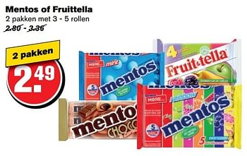 Aanbiedingen Mentos of fruittella - Huismerk - Hoogvliet - Geldig van 24/05/2017 tot 30/05/2017 bij Hoogvliet
