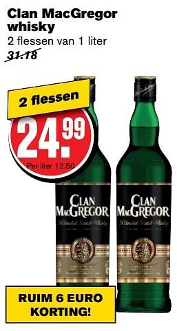Aanbiedingen Clan macgregor whisky - Clan Macgregor - Geldig van 24/05/2017 tot 30/05/2017 bij Hoogvliet