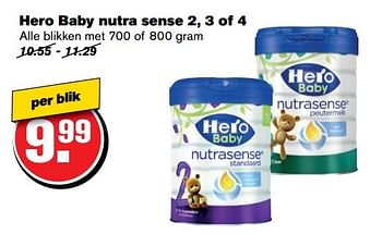 Aanbiedingen Hero baby nutra sense 2, 3 of 4 - Hero Baby - Geldig van 24/05/2017 tot 30/05/2017 bij Hoogvliet