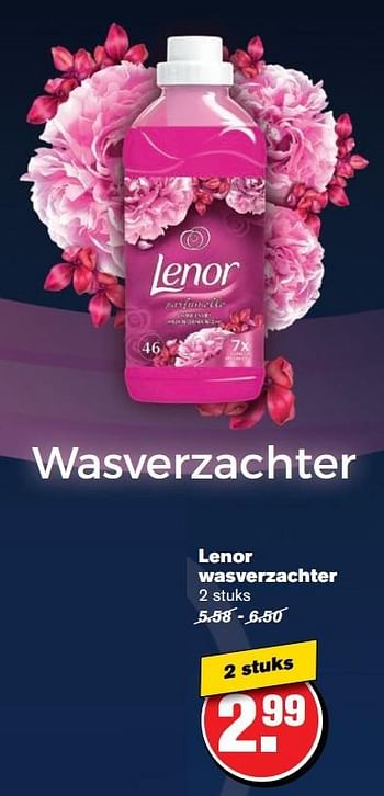 Aanbiedingen Lenor wasverzachter - Lenor - Geldig van 24/05/2017 tot 30/05/2017 bij Hoogvliet