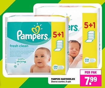 Aanbiedingen Pampers babydoekjes - Pampers - Geldig van 22/05/2017 tot 04/06/2017 bij Big Bazar